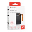 VERBATIM USB 3.2 Gen 2 256GB Pocket SSD, Black/Orange – billede 5
