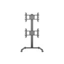 Multibrackets M Display Stand 180 Dual Vertical Vogn med hjul 2 LCD displays 32-55 – billede 2