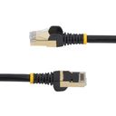 StarTech.com 7 m CAT6a Cable - 10 Category 6a Shielded Snagless RJ45 100W Patch Cord - 10GbE Black UL/TIA Certified CAT 6a Afskærmet parsnoet (STP) 7m Patchkabel Sort – billede 2