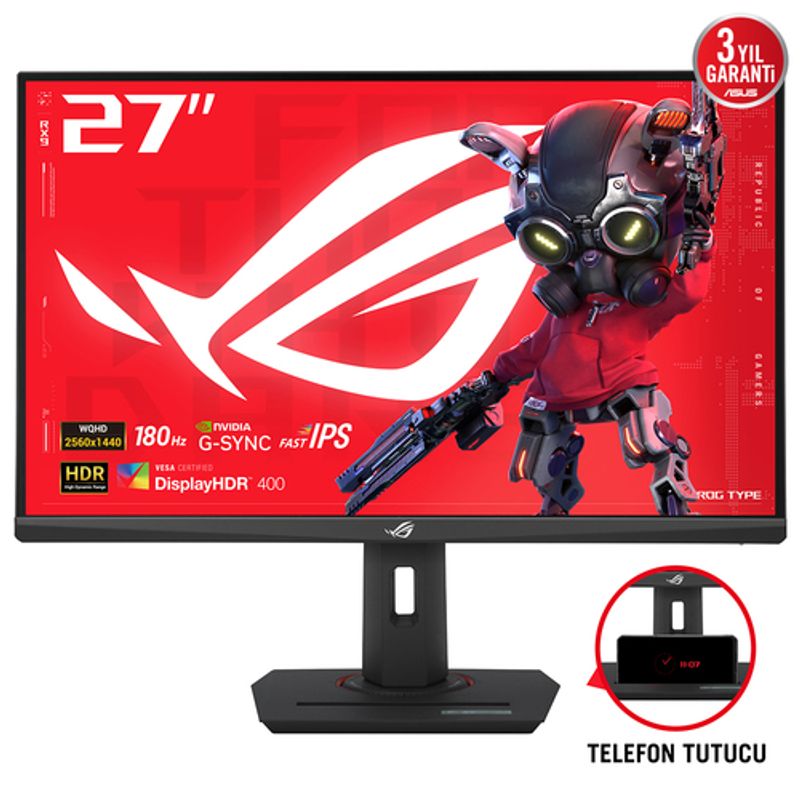 ASUS ROG Strix XG27ACS 27 Fast IPS 2560 x 1440 (2K) HDMI DisplayPort USB-C 180Hz