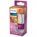 Philips LED-filament-lyspære 3.4W D 470lumen 2200-2700K Varmt hvidt lys – billede 2