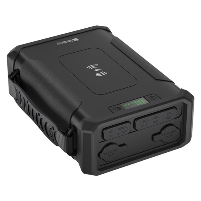 Sandberg Active Survivor 8in1 Powerbank 96000mAh 180Watt DC5521 2xUSB-A 1xUSB-C Sort