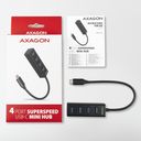 Axagon HUE-M1C interface hub USB 3.2 Gen 1 (3.1 Gen 1) Type-C 5000 Mbit/s Sort – billede 5