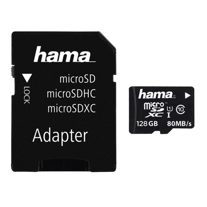 Hama 128GB microSDXC MicroSDXC 128GB 80MB/s