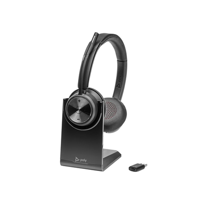HP Poly Savi 7320 Trådløs Høretelefoner Sort