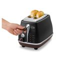 De'Longhi Icona Vintage CTOV 2103.BK Brødrister 900W Sort – billede 6
