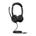 Jabra Evolve2 50 MS Stereo Kablet Høretelefoner Sort – billede 2