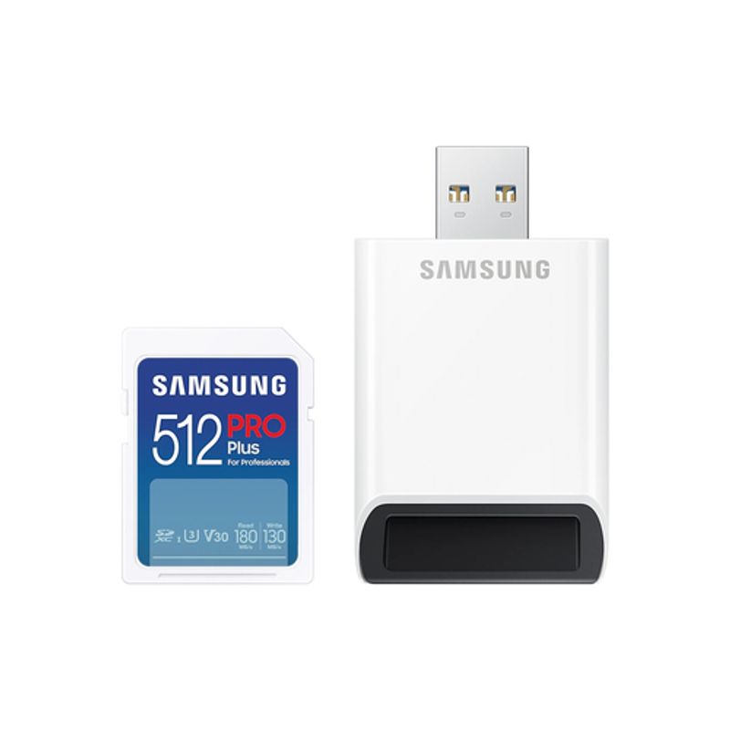Samsung Pro Plus MB-SD512SB SDXC UHS-I Memory Card 512GB 180MB/s