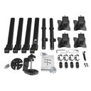 StarTech.com Desk Mount Quad Monitor Arm, Ergonomic VESA 4 Monitor Mount 2x2 up to 27, Articulating & Height Adjustable Pole Mount, Tilt/Swivel/Rotate LCD/LED Screen, Clamp/Grommet - Heavy-duty VESA Mount (ARMQUAD) Monteringssæt 4 skærme 13-27 – billede 3