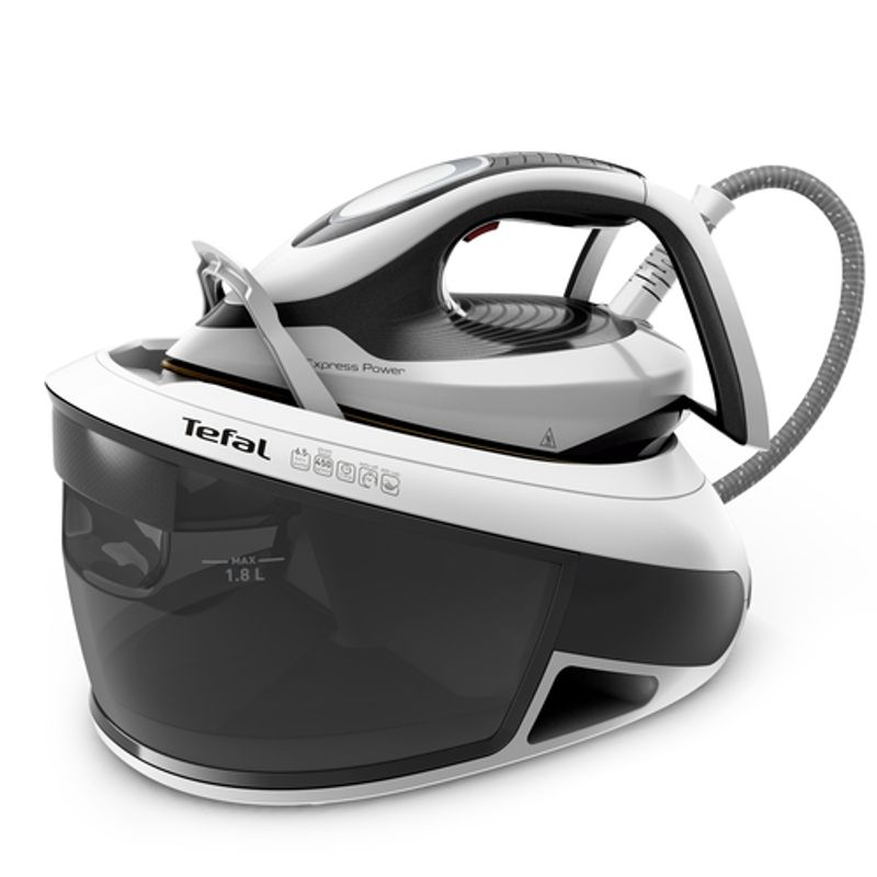 Tefal Express Power SV8130 2800 W 1,8 L Durilium AirGlide Autoclean soleplate Sort, Hvid