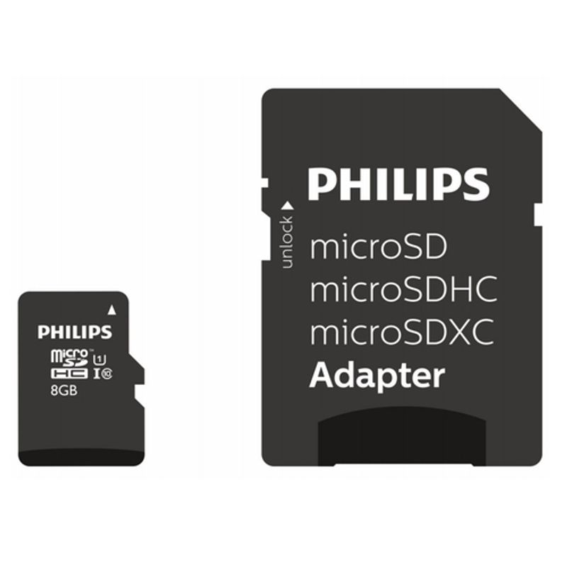 Philips FM08MP45B microSDHC 8GB 80MB/s