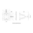 Multibrackets M Wall Adapter Single Monteringssæt Fladt panel 32-50 – billede 15