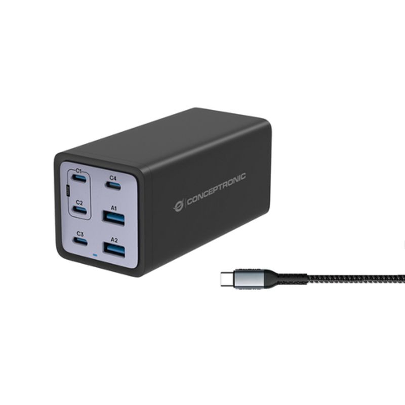 Conceptronic Adapter 200Watt 4xUSB-C 2xUSB-A 3.0