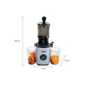 Unold 78275 Slow Juicer Sam Entsafter 300W grau – billede 10