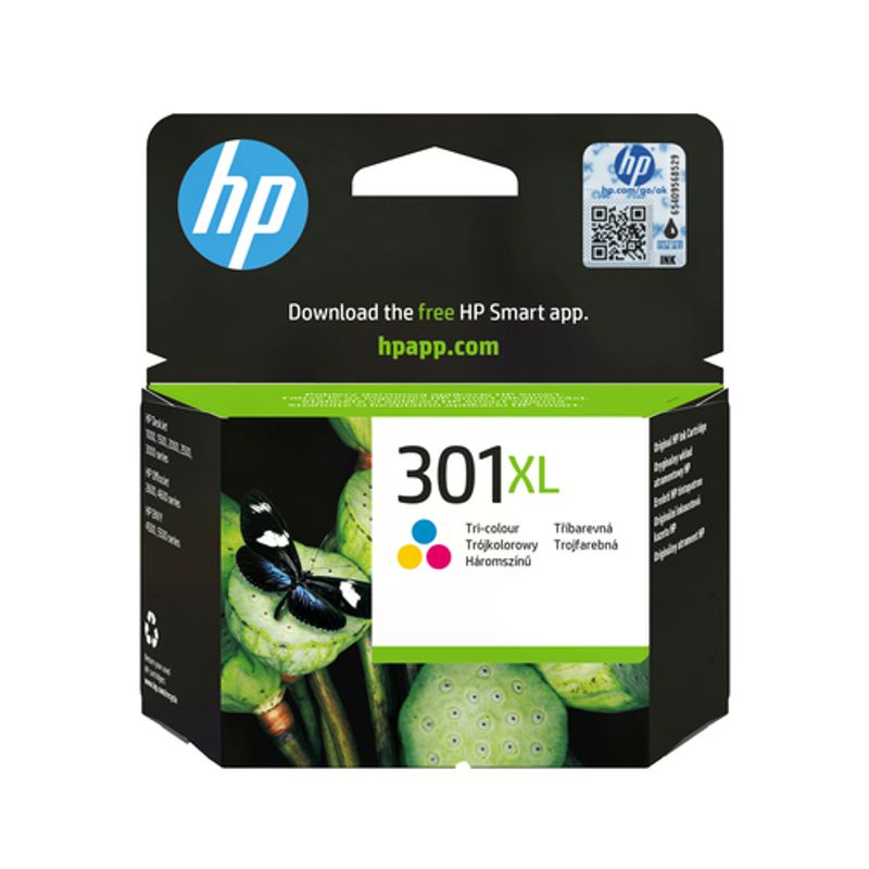 HP 301XL High Yield Tri-color Original Ink Cartrid