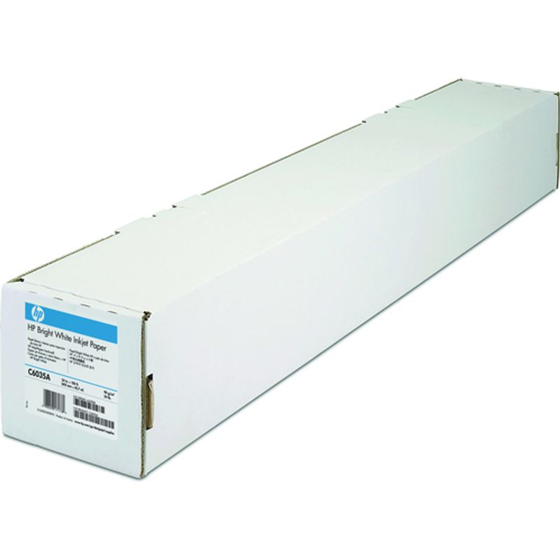HP Bright White Inkjet Paper Papir A1 (61,0 cm x 45,7 m) 1rulle(r) C6035A