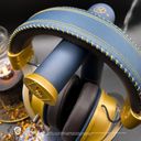 Lexip x Hogwarts Legacy Trådløs Kablet Hovedtelefoner Blå Guld – billede 2