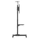 Manhattan Monitor/LFD Trolley Stand, 1 screen, 37-70, Vesa 200x200 to 600x400mm, Max 50kg, Black, Box Vogn med hjul LCD/plasmapanel/AV-system/kamera 37-70 – billede 4