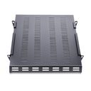 StarTech.com Server Rack Shelf - 1U - Adjustable Mount Depth - Heavy Duty Rackhylde Sort – billede 3