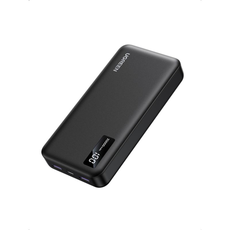 Ugreen PB312 Powerbank 20000mAh 20Watt 2xUSB-A 2.0 1xUSB-C Sort