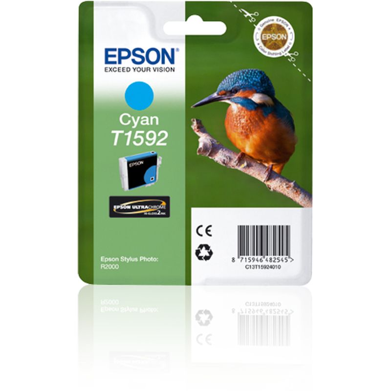 Epson T1592 Cyan 1200 sider Blæk C13T15924010