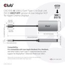 Club 3D CAC-1510-A USB-C til DVI-D aktiv videoadapter Grå – billede 6