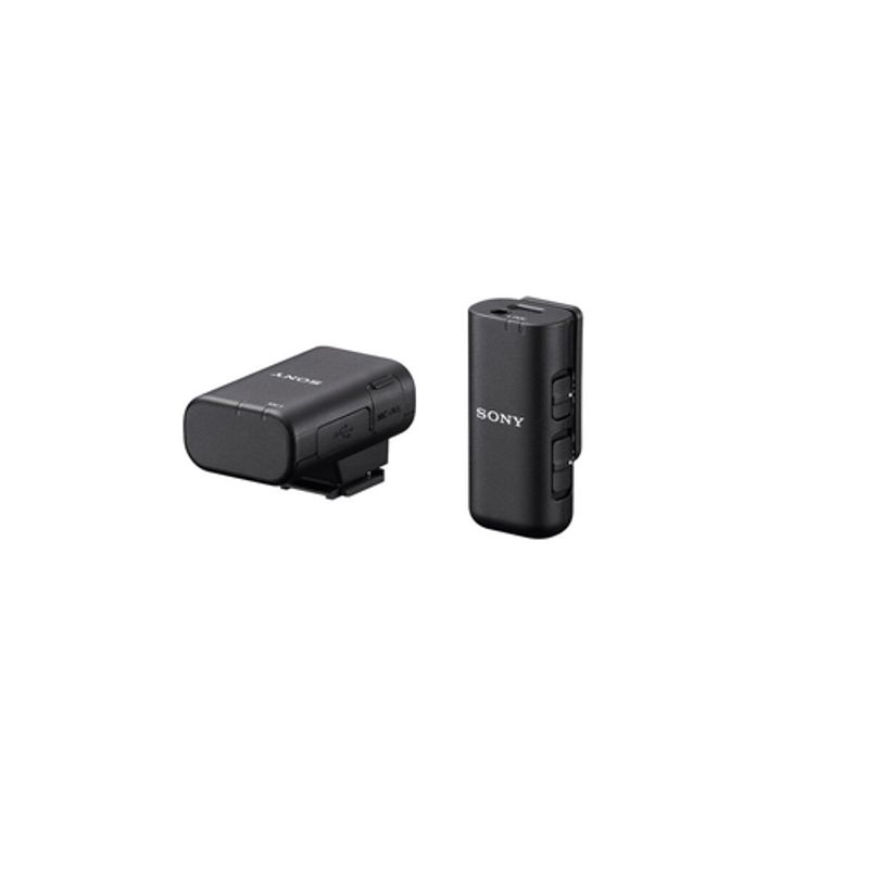 Sony ECM-W3S Trådløst mikrofonsystem Trådløs Kabling -20dBFS Mono Omni-directional Sort