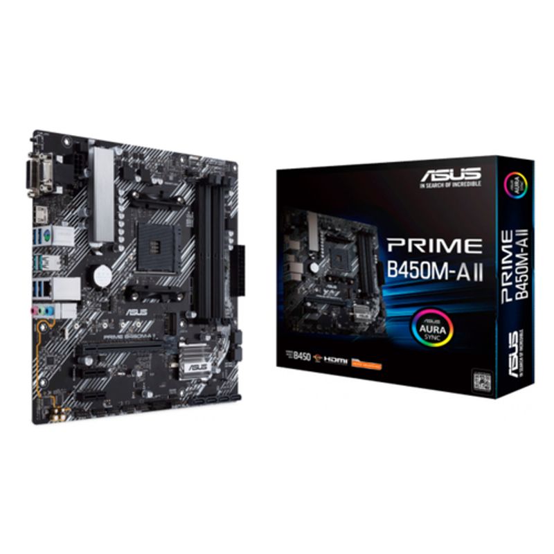 ASUS PRIME B450M-A II Micro-ATX AM4 AMD B450