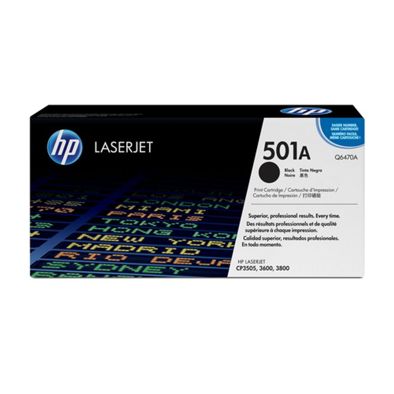 HP 501A Sort 6000 sider Toner Q6470A