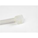 StarTech.com 10cm(4) Cable Ties, 2mm(1/16) wide, 22mm(7/8) Bundle Diameter, 8kg(18lb) Tensile Strength, Nylon Self Locking Zip Ties with Curved Tip, 94V-2/UL Listed, 100 Pack, White - Nylon 66 Plastic - TAA (CBMZT4N) 10.16cm Hvid – billede 4