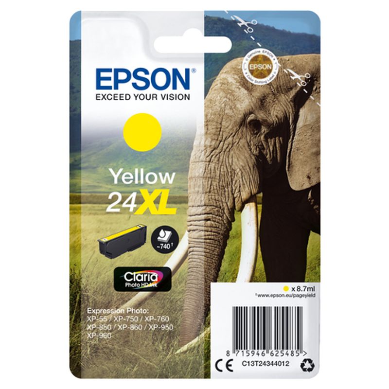 Epson 24XL Gul Blæk C13T24344022