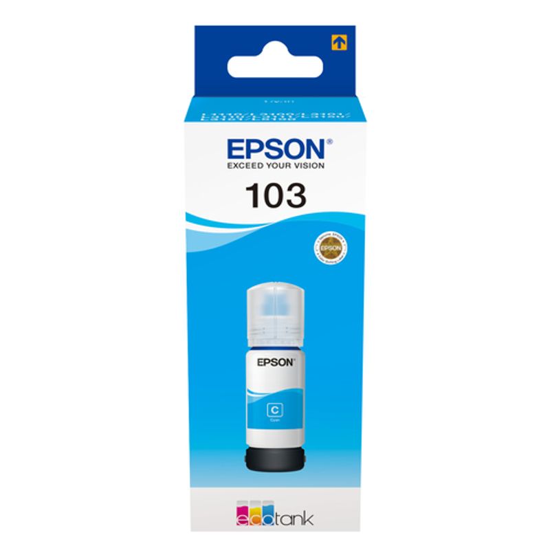 Epson 103 Cyan 7500 sider Blækrefill C13T00S24A10