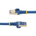 StarTech.com 0.50 m CAT6a Cable - 10 Category 6a Shielded Snagless RJ45 100W Patch Cord - 10GbE Blue UL/TIA Certified CAT 6a Afskærmet parsnoet (STP) 50cm Patchkabel Blå – billede 2