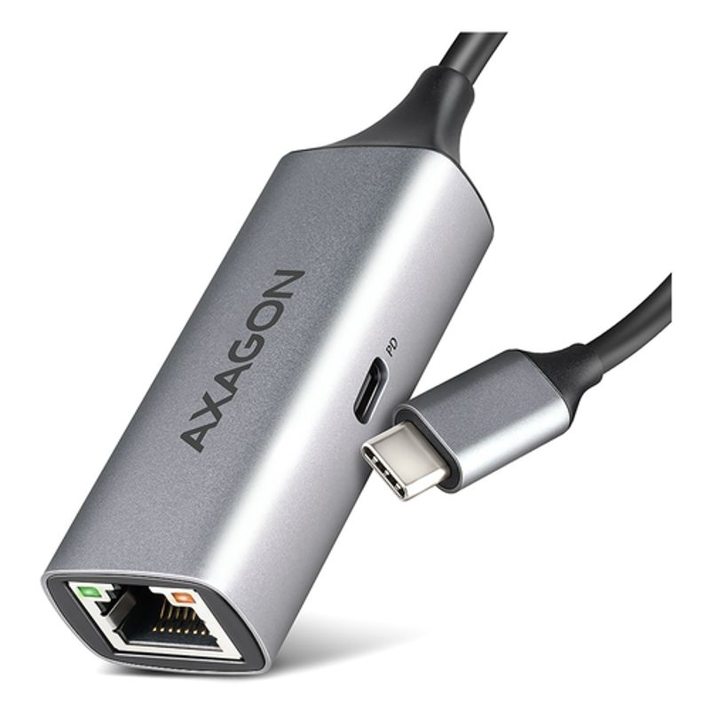 Axagon ADE-TXPD Gigabit Ethernet til USB-C Adapter 100W