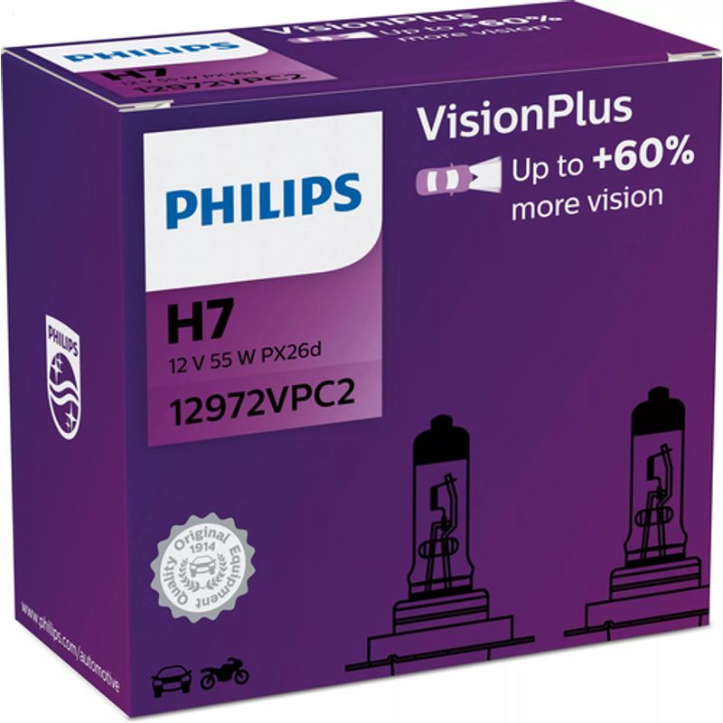 Philips VisionPlus 12972VPC2 Større sikkerhed og komfort