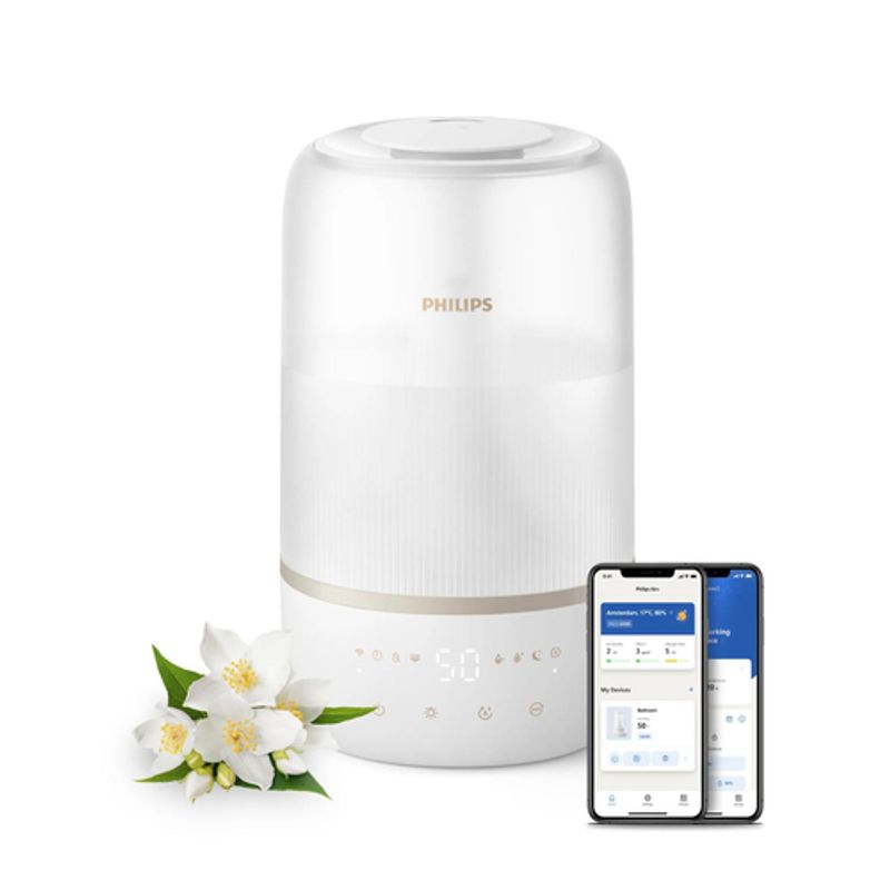 Philips Series 1000 HU1510 Luftfugter Beige Hvid