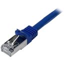 StarTech.com 0.5m Blue Cat6 / Cat 6 Shielded (SFTP) Patch Cable 0.5 m CAT 6 Kabel med afskærmning med folie og kobberfletning (SFTP 50cm Patchkabel Blå – billede 2