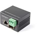 StarTech.com Industrial Fiber to Media Converter 30W - SFP to RJ45 - Singlemode/Multimode Fiber to Copper - Mini/Compact Size - IP-30/ -40 to 75C Fibermedieomformer Ethernet Fast Ethernet Gigabit Ethernet – billede 1