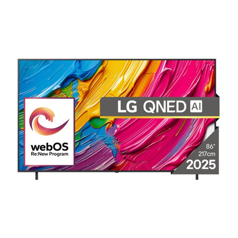 LG QNED 86QNED80A3A TV 86 4K Ultra HD Sort