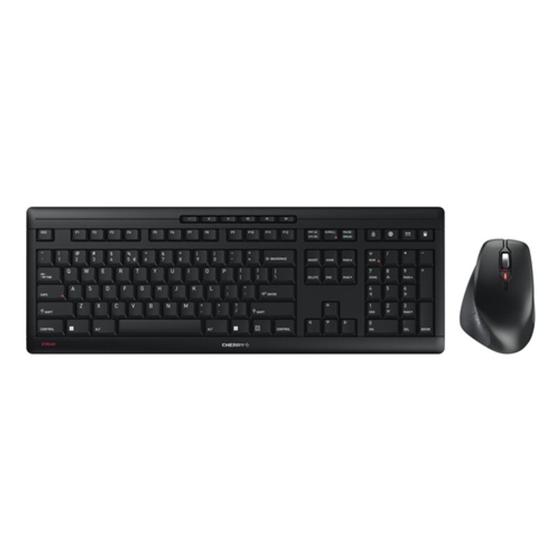 CHERRY STREAM DESKTOP COMFORT Sæt med mus og tastatur Saks Trådløs