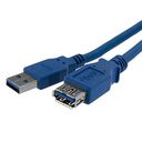 StarTech.com USB 3.0 USB forlængerkabel 1m Sort – billede 1