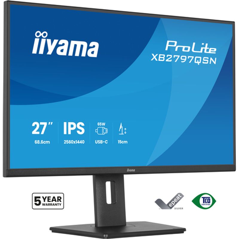 IIYAMA 68.6cm (27) XB2797QSN-B1 16 9 HDMI+DP+USB-C IPS