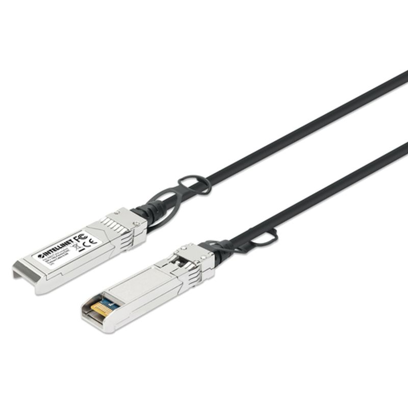 Intellinet Dobbelt-axial 50cm 10GBase-kabel til direkte påsætning Sort