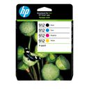 HP 912 Combo Pack Sort Gul Cyan Magenta Blæk – billede 1