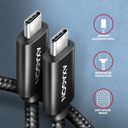 AXAGON USB4 Gen3x2 USB Type-C kabel 1m Sort – billede 4