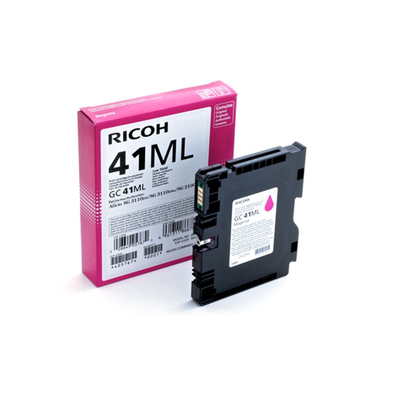 Ricoh GC 41ML Magenta 600 sider Blæk 405767