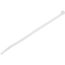StarTech.com 20cm(8) Cable Ties, 4mm(1/8) wide, 55mm(2-1/8) Bundle Diameter, 22kg(50lb) Tensile Strength, Nylon Self Locking Zip Ties with Curved Tip, 94V-2/UL Listed, 100 Pack, White - Nylon 66 Plastic - TAA (CBMZT8N) 20.32cm Hvid – billede 1
