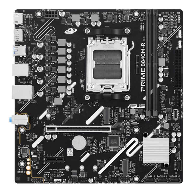 ASUS B840 AMD mATX motherboard DDR5 1xHDMI 1xDisplayPort 1xPCIe 4.0 2xM.2