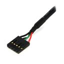 StarTech.com 24in Internal 5 pin USB IDC Motherboard Header Cable F/F - USB cable - 5 pin IDC (F) to 5 pin IDC (F) - USB 2.0 - 2 ft - black - USBINT5PIN24 USB-kabel 60.7cm Sort – billede 2