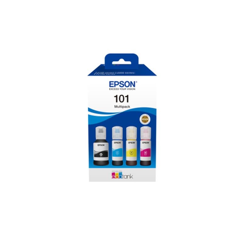 Epson 101 Multipack Sort Gul Cyan Magenta Blækbeholder C13T03V64A